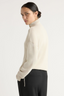 Sanchia Button Turtleneck Sweater - Natural