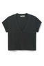 Alanis V Neck Tee - Vintage Black