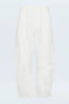 Sabrina Curved Utility Pant - White
