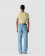 Rib Ringer Tee - Butter/Delft Blue