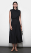 Oren Poplin Sleeveless Shirt - Black
