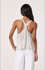 Aggie Top - White Blue Stripe