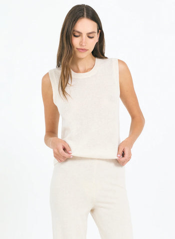 Forbes Cashmere Sleeveless Tee
