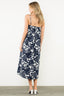 Blue and White Floral Maxi Dress