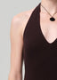 Mila Halter Dress - Chocolate