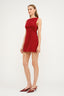 Carmine Velvet Dress