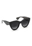 Charlotte Sunglasses - Black + Black and Crystal