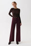 Penny High Rise Wide Leg - Claret