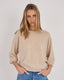 Millie Cashmere Short Sleeve Tee - Oatmeal