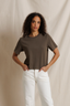 Atlas Crewneck Heavy Cotton Tee - Dark Olive