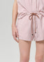 Este Drawstring Short - Raspberry Stripe