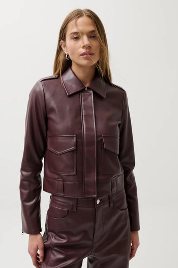 Bex	Shrunken Jacket - Cabernet
