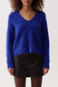 Kit V-Neck Pullover Sweater - Sapphire