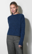 Peyton Fuzzy Sweater - Denim Blue
