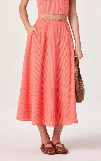 Myria Skirt - Red Stripe