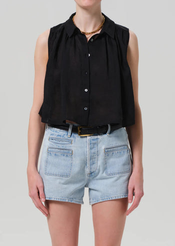 Sleeveless Ambrose Top - Black