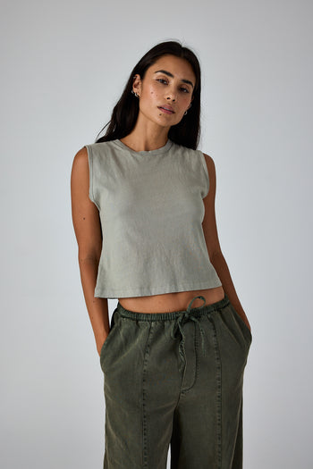 Maya Muscle Tee - Sagebrush