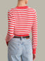 Harlow Striped Button Down Cardigan