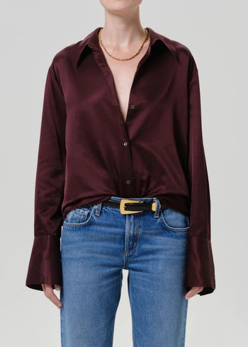 Camilia Shirt - Burgundy