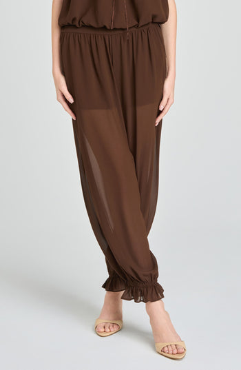 Jasmine Balloon Pant - Chocolate