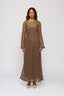 Tierra Maxi Dress - Chocolate