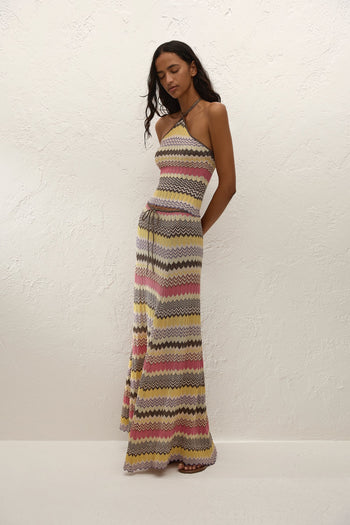 Ria Skirt - Perla Stripe