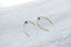 Double-stem Turquoise 14K Gold Threader Earrings