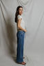 Val Hemp Milk Cotton Vneck Tee - Natural