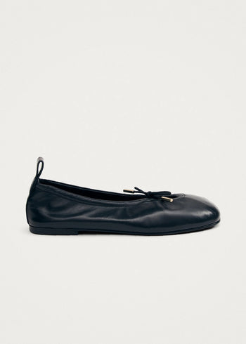 Rosalind Leather Ballet Flats - Black