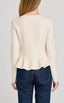 Brooklyn Peplum Cardigan - Cream