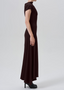Kira Sculptural Dress - Chocolate