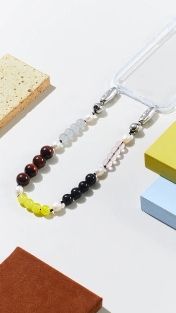 Stone and Pearl Wristlet - Saturn