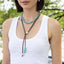 Brown Turquoise Suede Necklace