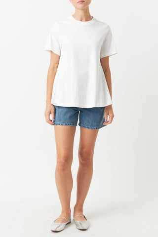 Flared T-Shirt - White