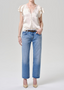 Lola Flutter Lace Sleeve Top - Cream