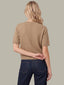 Colette Cashmere Boxy Tee - Camel Heather