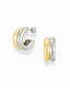 Nolan Two-Toned Hoops - Mixed Metal