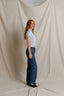 Isabel Sweater Rib Top - Heather Grey