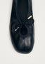 Rosalind Leather Ballet Flats - Black