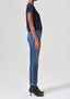 90's Pinch Waist Crop Jean - Overcast