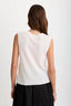 Sloane Cashmere Sleeveless Tee - Ivory