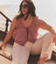 Traveler Top - Mulberry Gingham