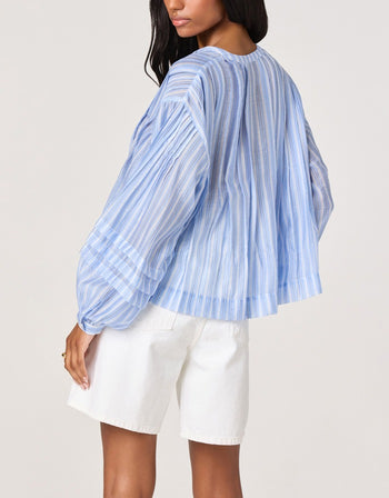 Ericka Top - Blue Stripe
