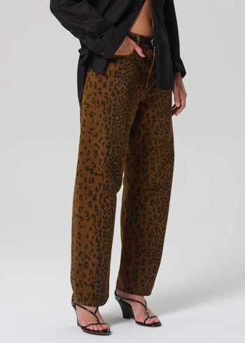 Miro Long Jean -  Sepia Cheetah