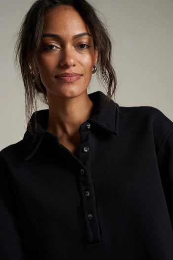 Vinny Fleece Sweatshirt - True Black