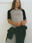 Blake Baseball Tee - Heather Gray