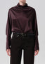 Ilaria Draped Top - Espresso