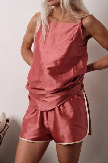 Taffeta Racer Stripe Short