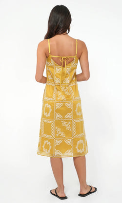Cali Embroidered Slip Dress