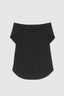 Angeli Off-Shoulder Back-Drape Blouse - Black